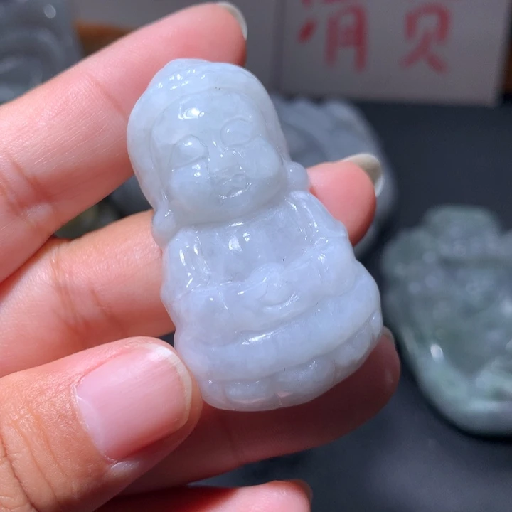翡翠未镶嵌颈饰保真天然A货翡翠