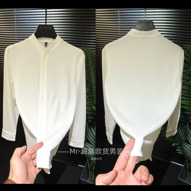 时尚高品质·弹力·无领衬衫‖25早秋新款·轻奢系列SSG