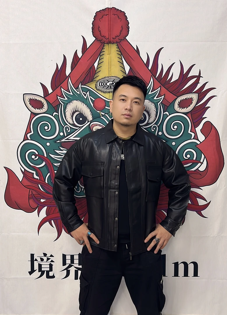 Realm不易变形直下摆加绒复古经典标准秋季皮衣宽松型男65102