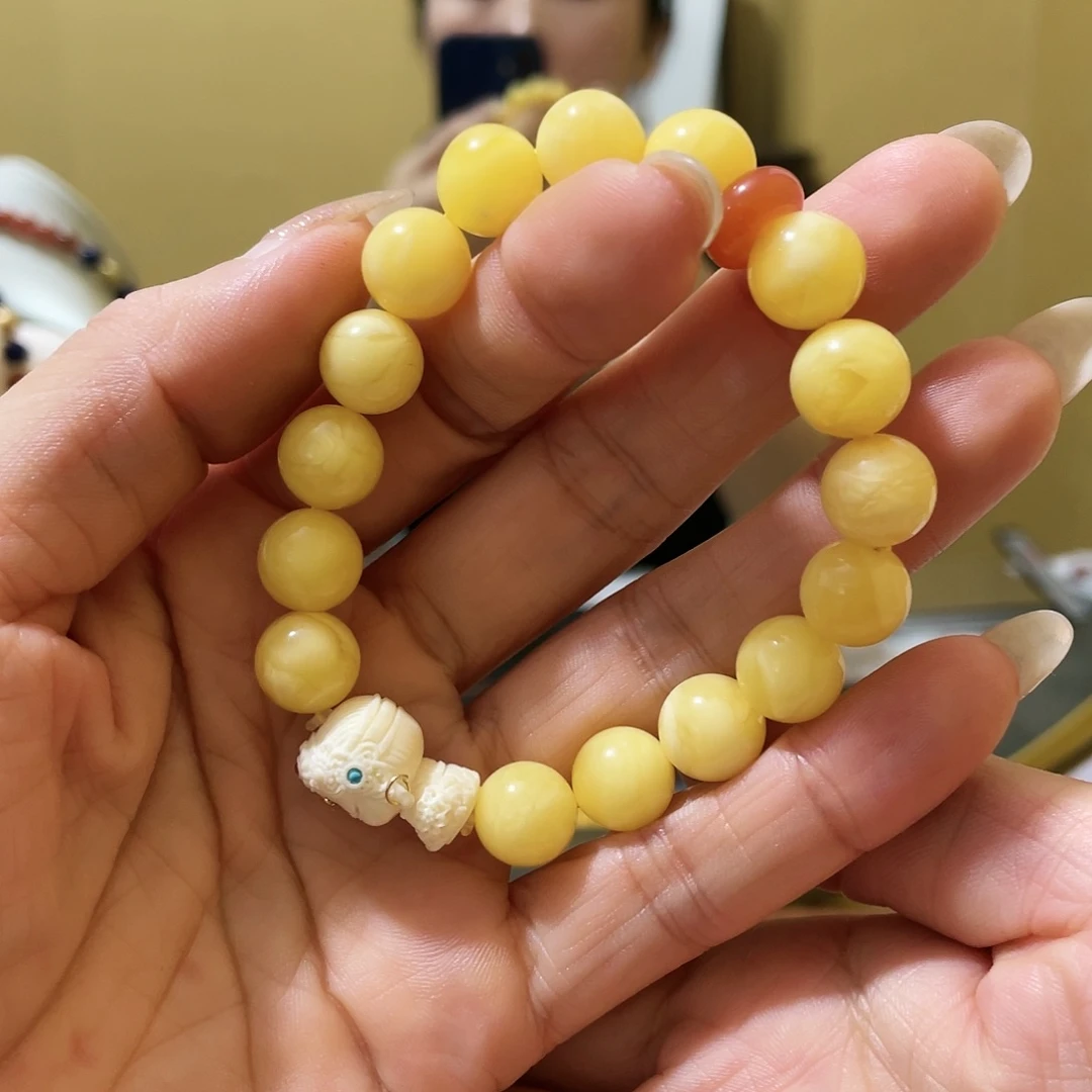 【闪购商品】手串琥珀银S925镶嵌