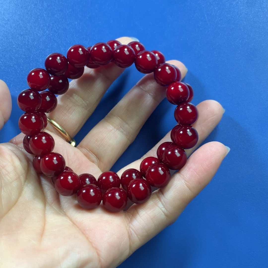 贝壳杉丰**材血龙木手串38颗