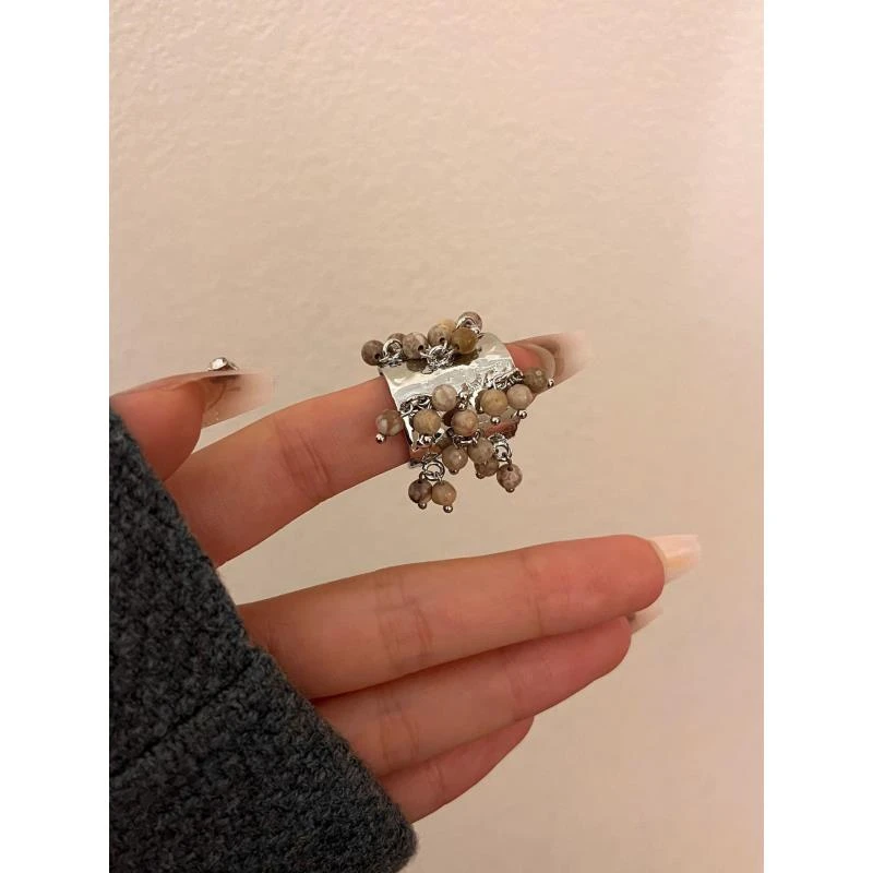 钛钢戒指 婉君Y【钛钢戒指 】复古个性ins高级时尚戒指LWJ25A1S845