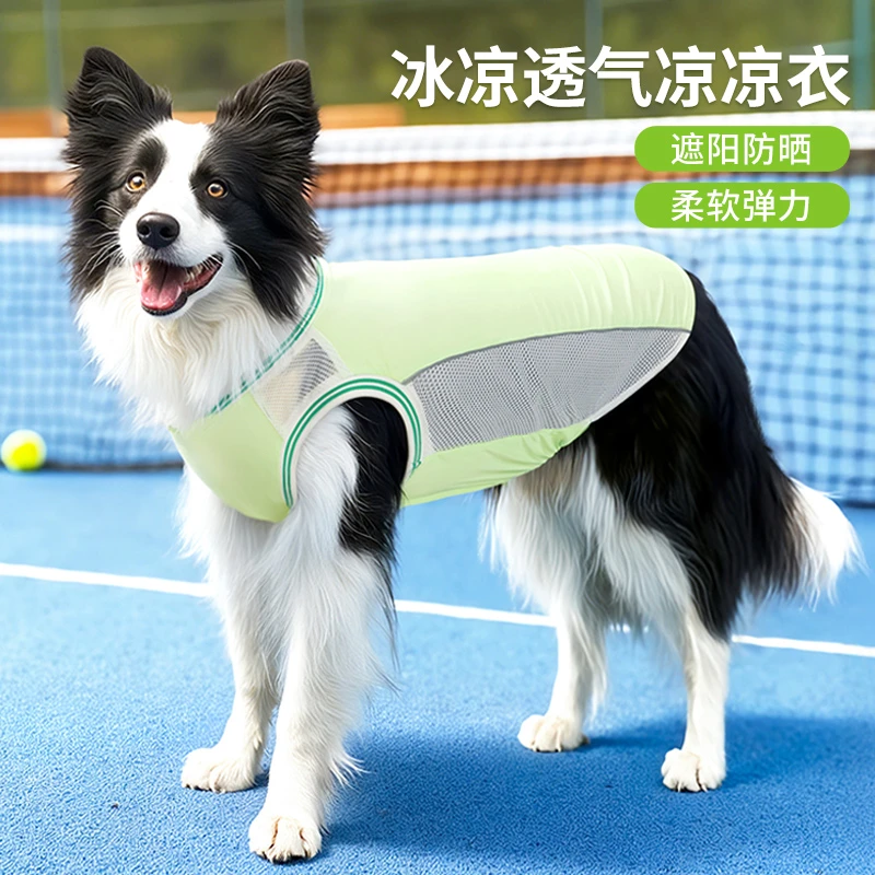 狗狗凉凉衣夏季薄款凉感降温散热透气防晒衣服宠物边牧史宾格灵缇