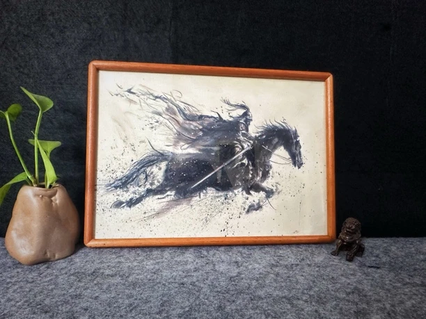 侠客原创油画摆台画