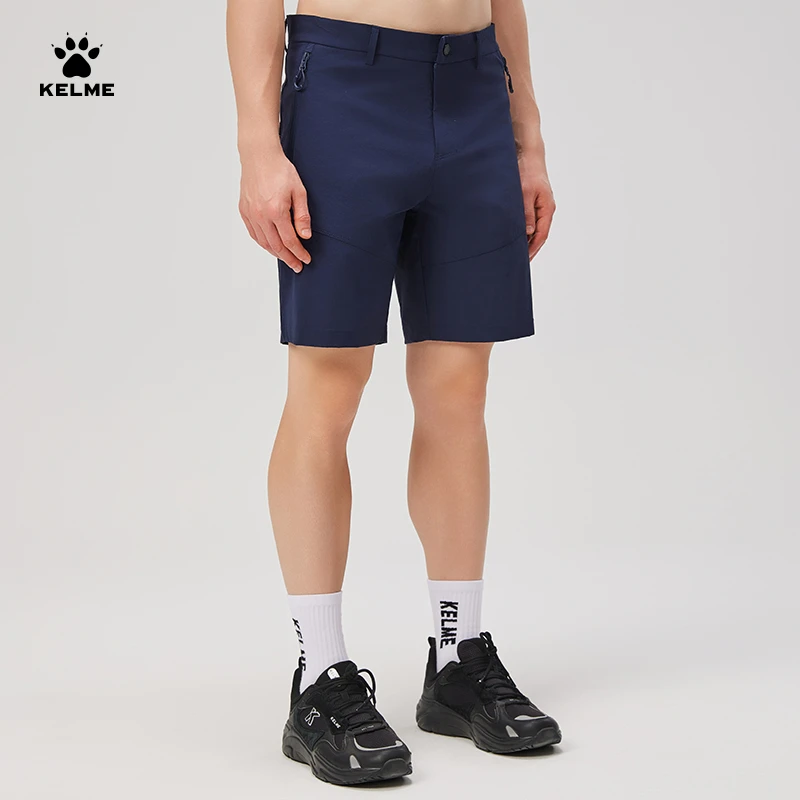 【2025年流光风梭织短裤】卡尔美精选五分短裤夏季运动训练弹力透气