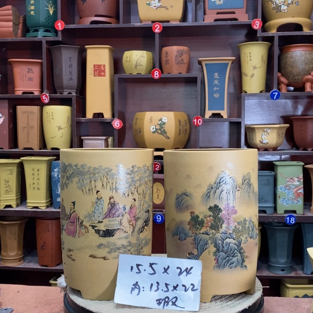 紫砂艺术紫砂花盆