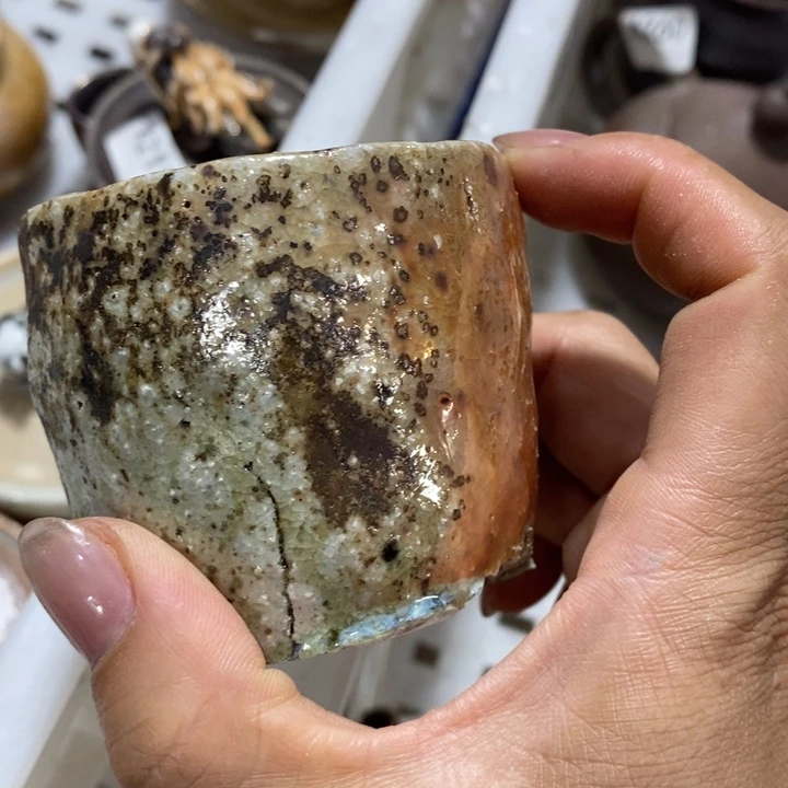 柴烧裸烧纯手工制作瑕疵瑕疵