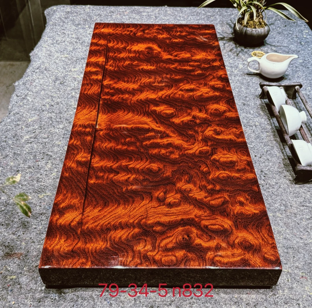 巴花 实木 茶几 茶盘 79-34-5 水波纹