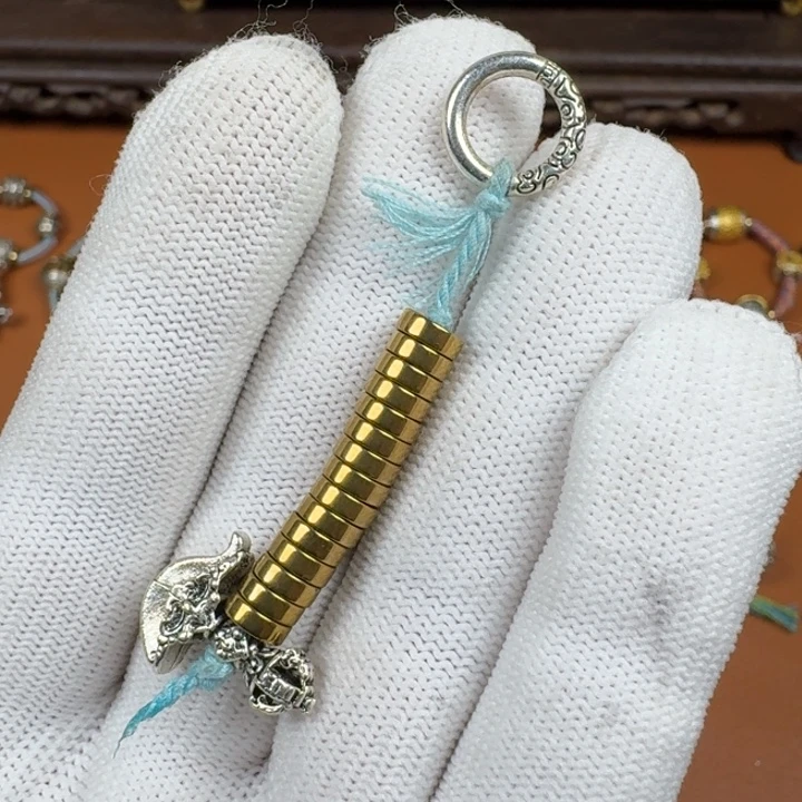 合成碳硅石铜合金文玩配饰计数器
