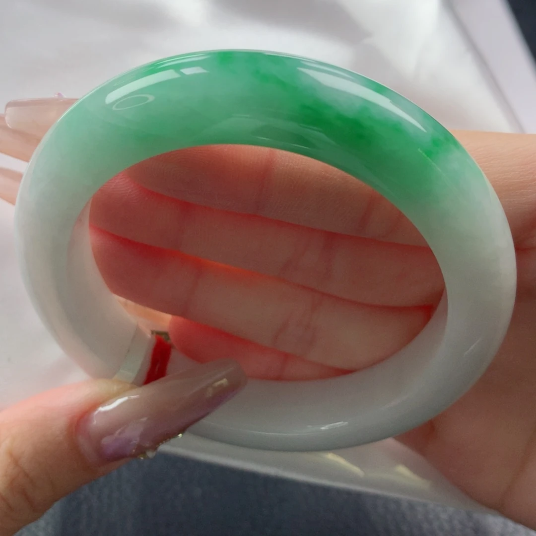 未镶嵌手镯翡翠缅甸天然翡翠A货56.8