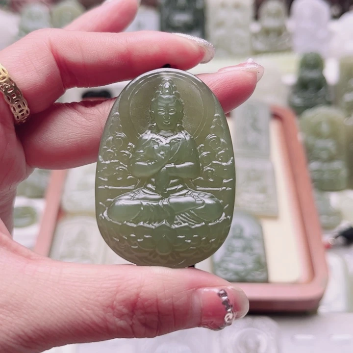 心***印和田玉未镶嵌颈饰