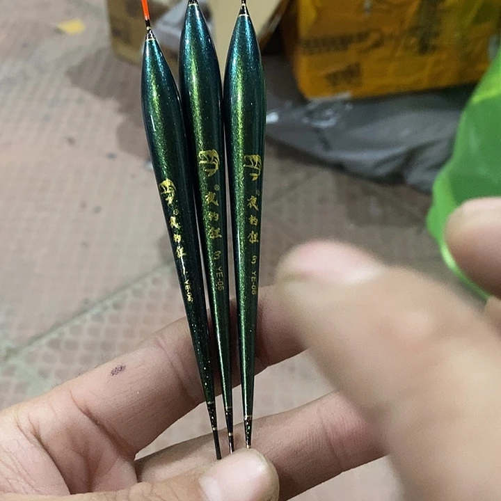 绿色加粗目鱼漂发一套3支，