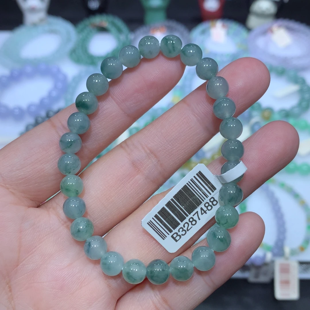 翡翠未镶嵌手串天然