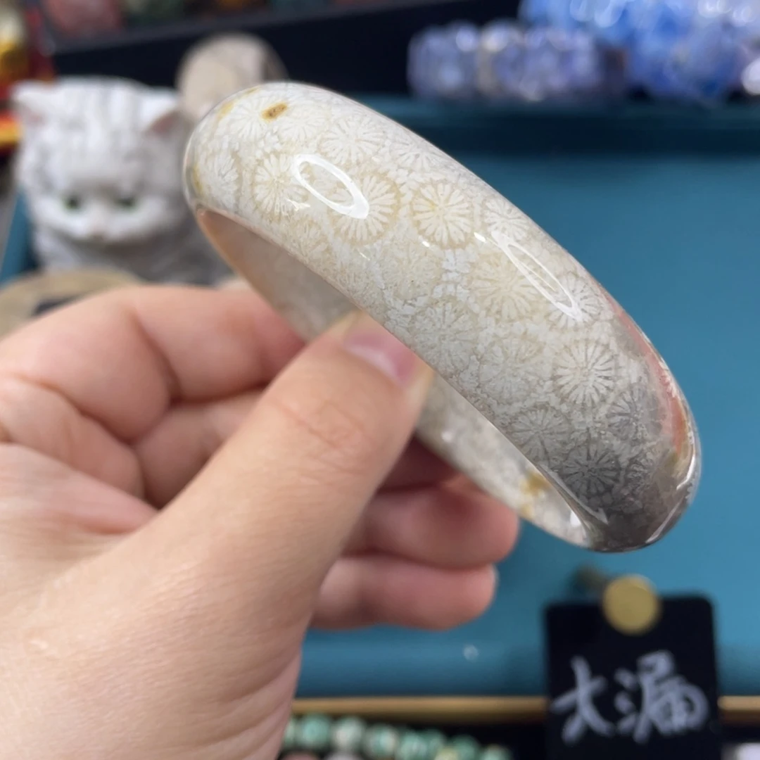 未镶嵌手镯硅化玉