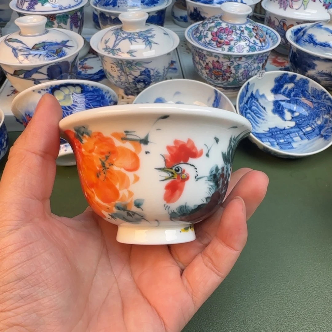 陶纯手工纯手绘茶具377