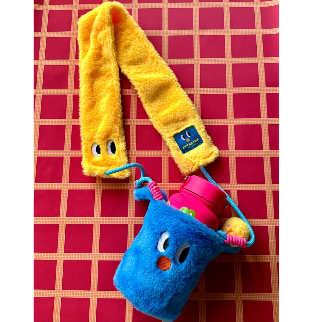 【木木美术馆】BOZO毛绒杯套保温杯 650ML大容量水壶