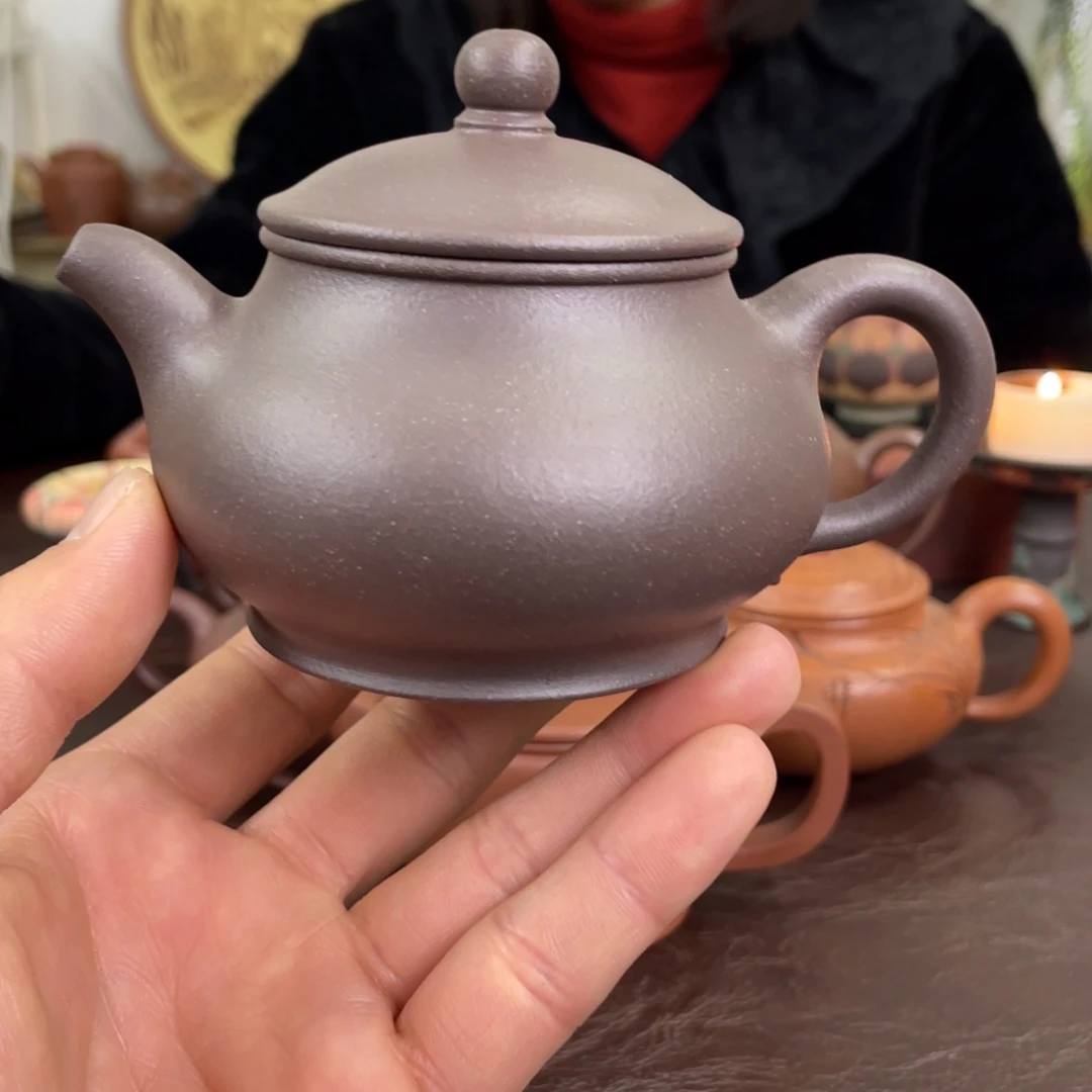 茶壶紫砂潘壶天青