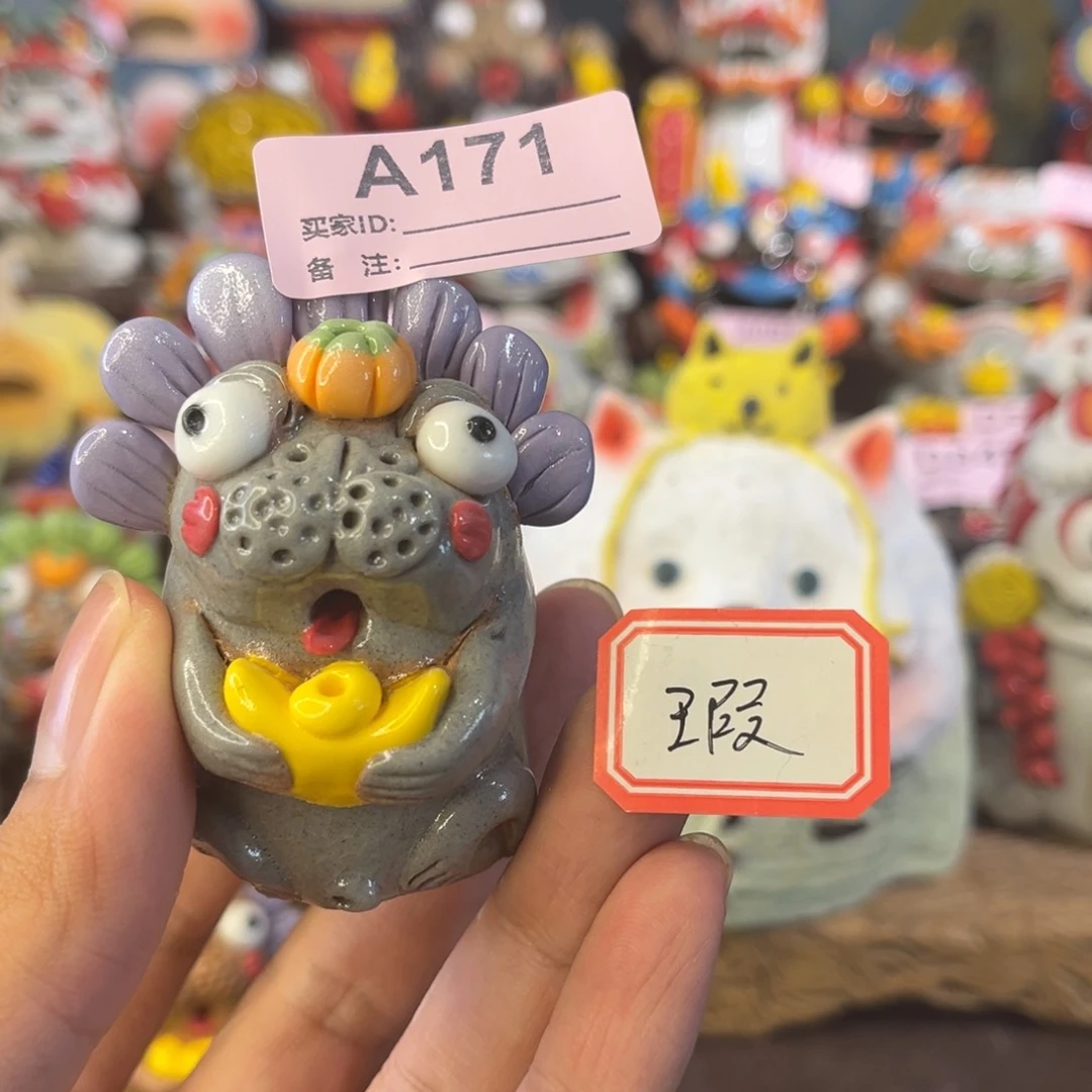 泥塑纯手工茶宠摆件