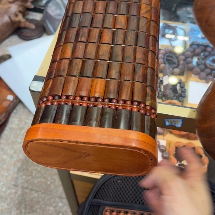 兮***兮交趾黄檀（大红酸枝）酸枝枕头