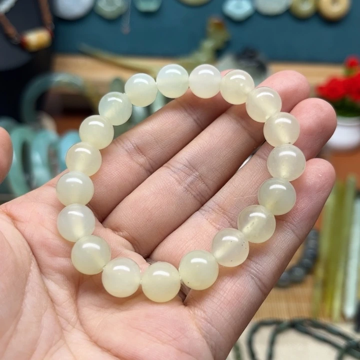 未镶嵌蛇纹石玉手串