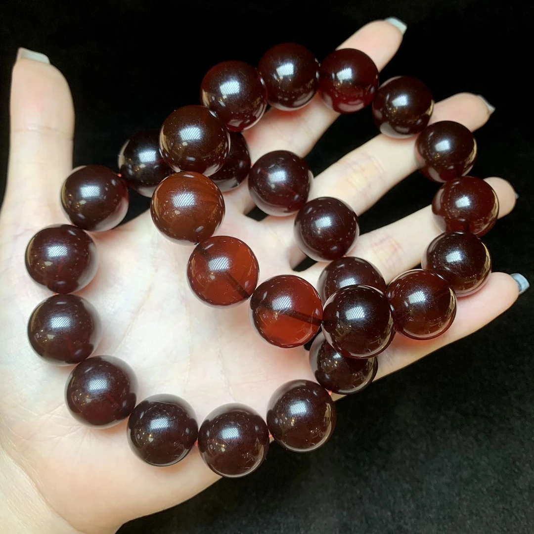 【云上好物】14 DS01933-血珀单圈手串-多样性发一件-18mm（JG）