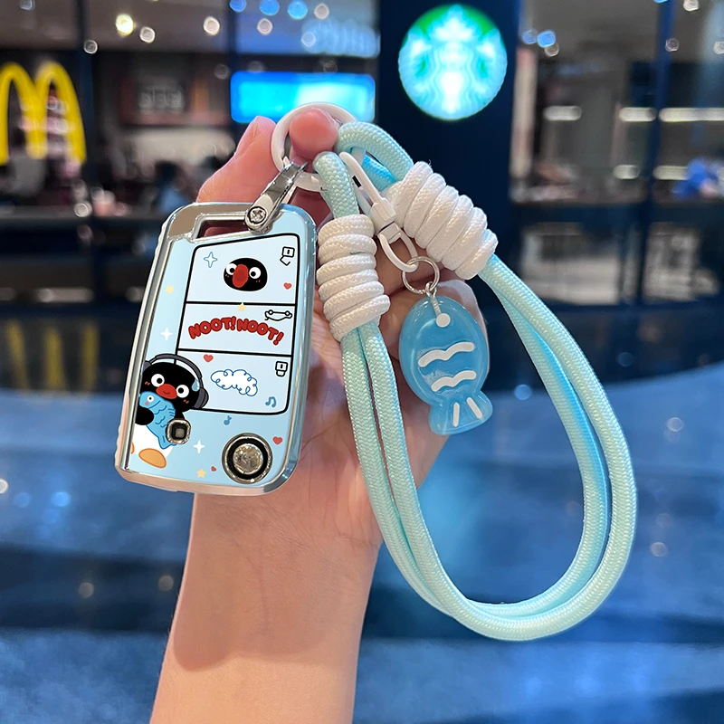 适用于大众速腾钥匙套polo宝来朗逸车plus途观L途岳探岳探歌壳扣