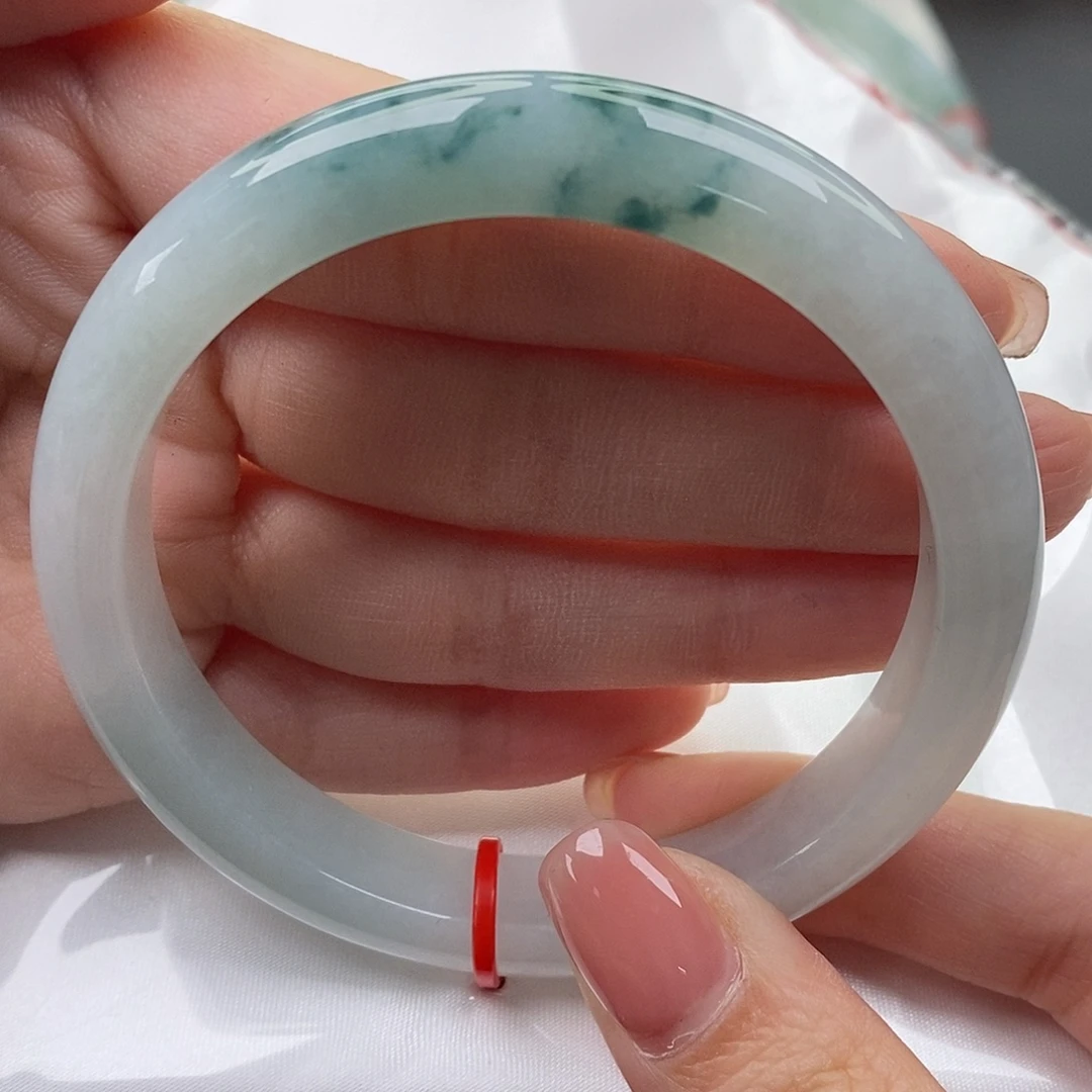 翡翠未镶嵌手镯缅甸天然A货翡翠 58