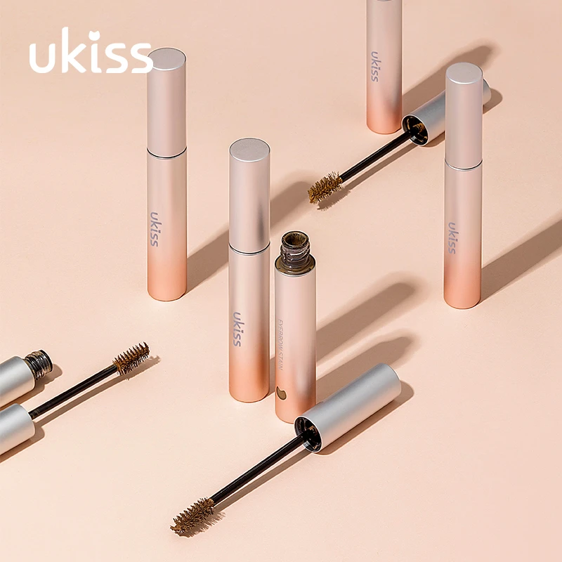 【韩笑专属】ukiss染眉膏防汗不易晕染显色浅咖棕色毛流感野生眉