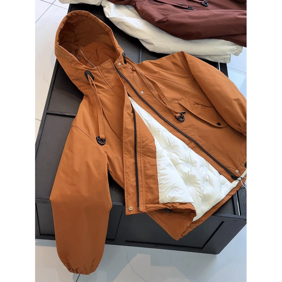 加厚保暖舒适白鸭绒休闲百搭棉服外套冲锋衣