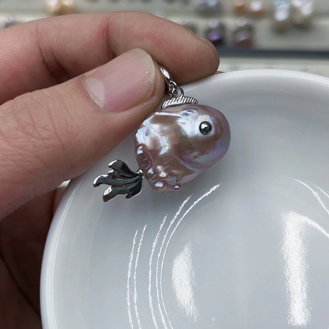 淡水珍珠吊坠(不含链)未镶嵌s****?01