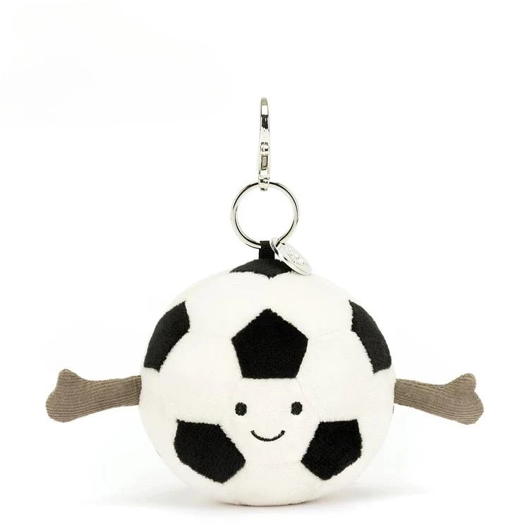 英国趣味运动足球挂件包包挂饰钥匙扣毛绒玩具