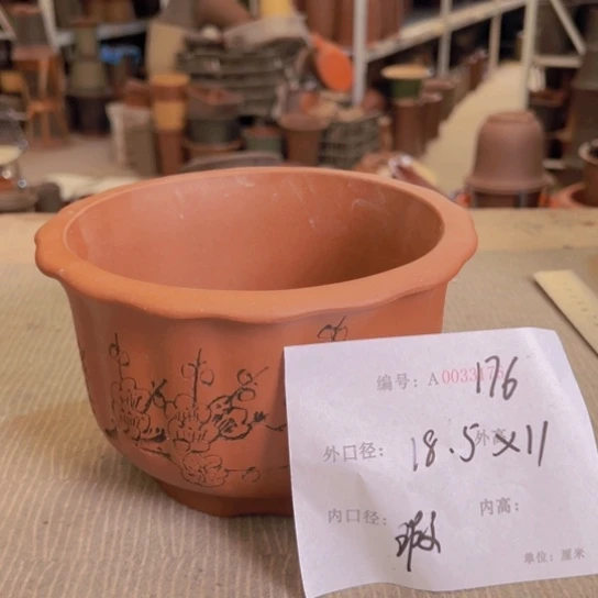紫砂花盆紫紫砂盆