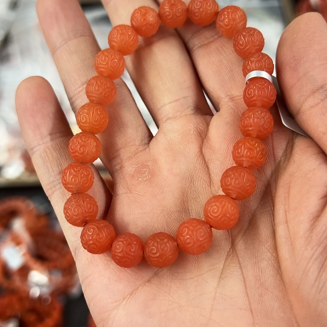 南红玛瑙未镶嵌手串