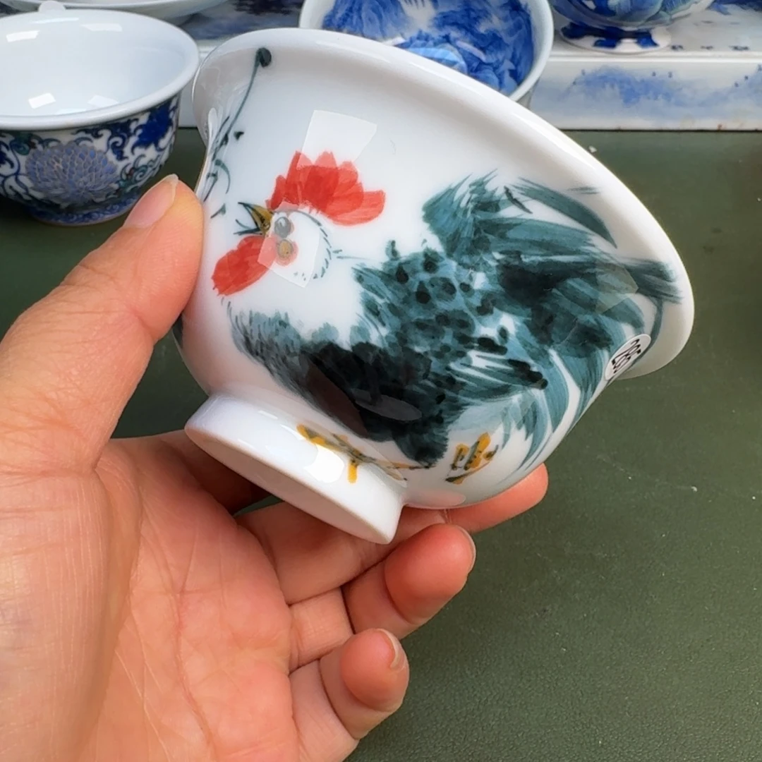 陶景德镇纯手绘茶具圆圆285