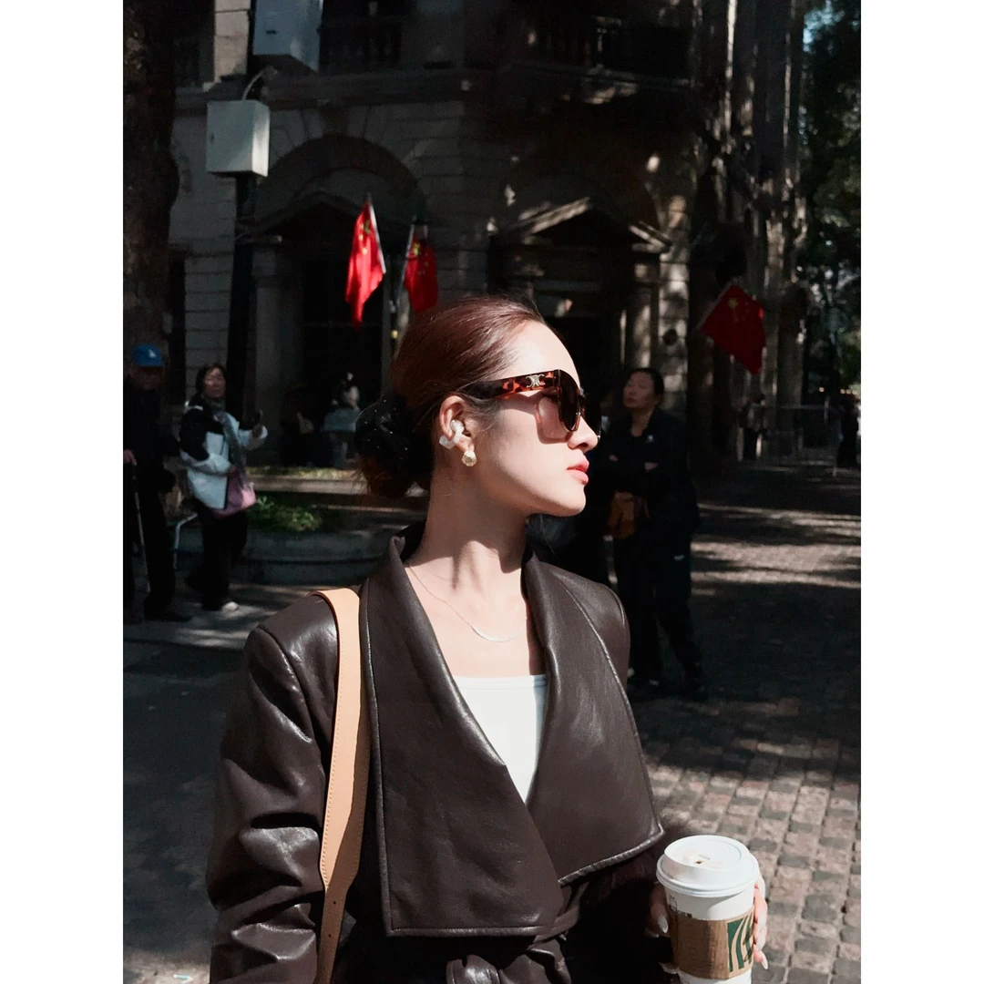 【半三】蛋白皮衣90羽绒服狐狸毛圈袖口2025冬季台套加绒加厚韩版