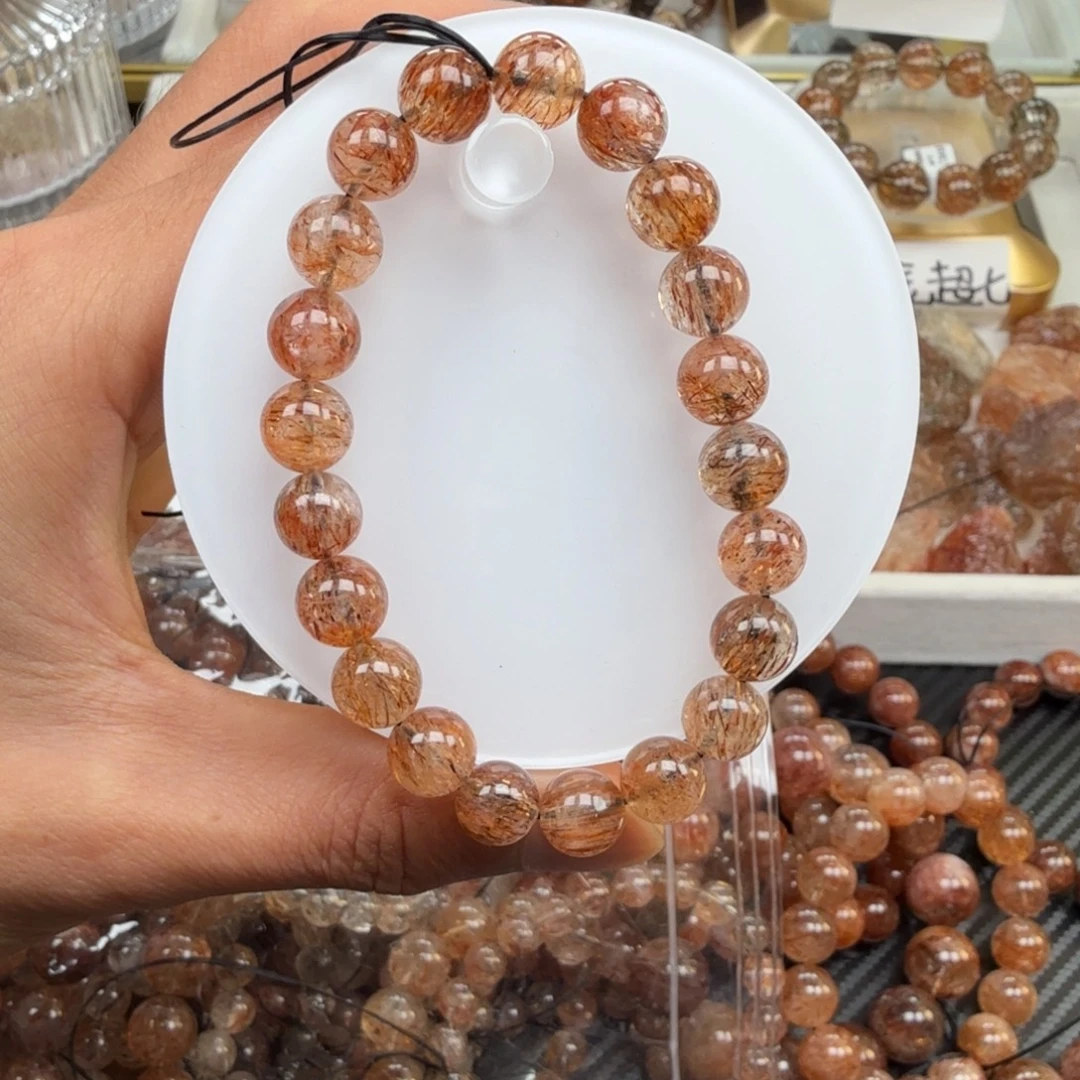 水晶手链未镶嵌黑金超七多样性发其一