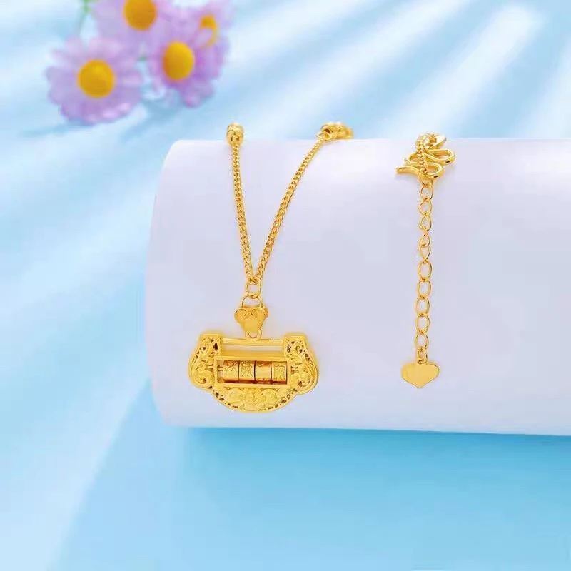 Chow Tai Seng/周大生岁岁平安足金项链