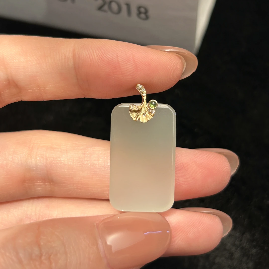 18K金 冰底和田玉 243120