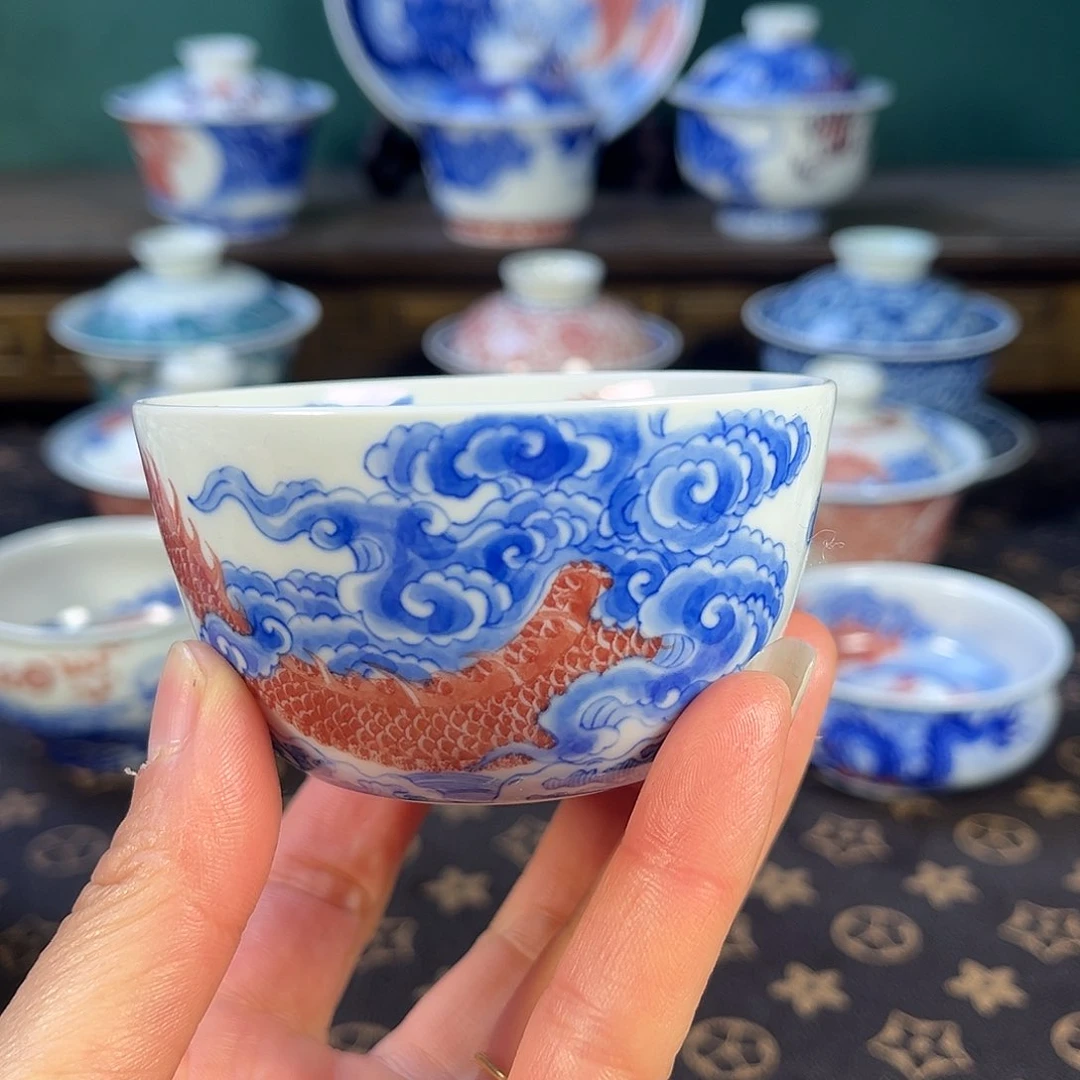 瓷片景德镇市自成堂手工手绘