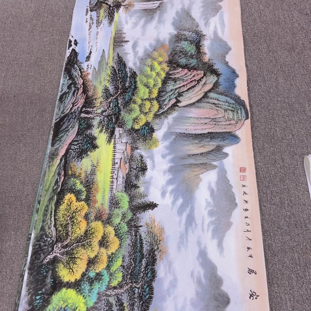 国画国画作品多次