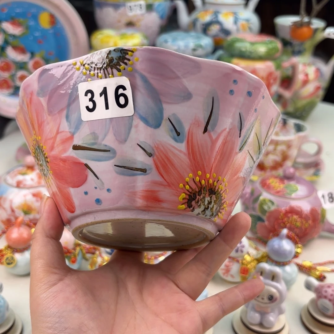 景德镇手绘高温釉下彩陶瓷茶具