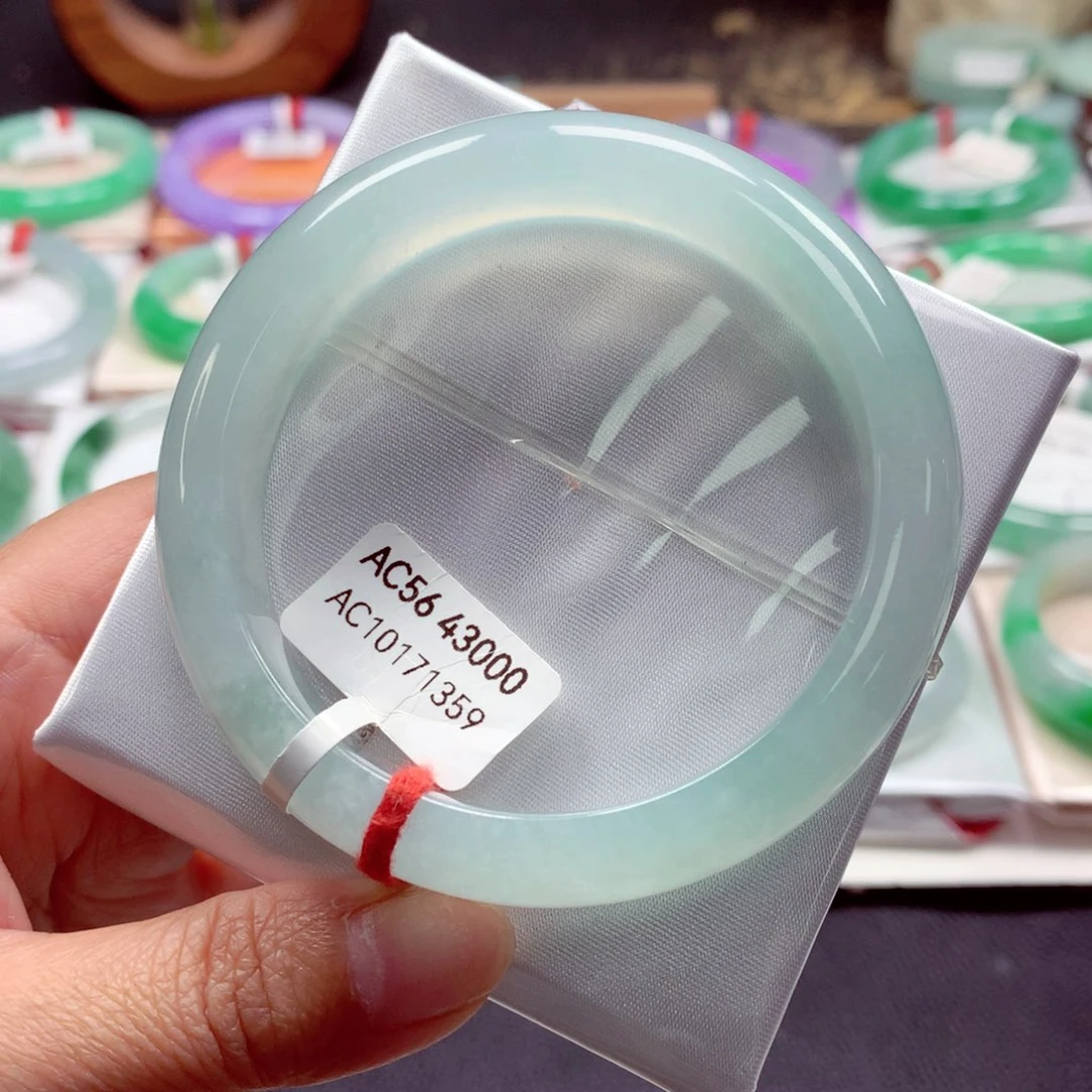 翡翠手镯未镶嵌正圈56.6（89）36号