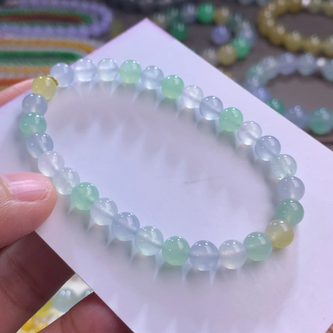 翡翠未镶嵌手链卡6