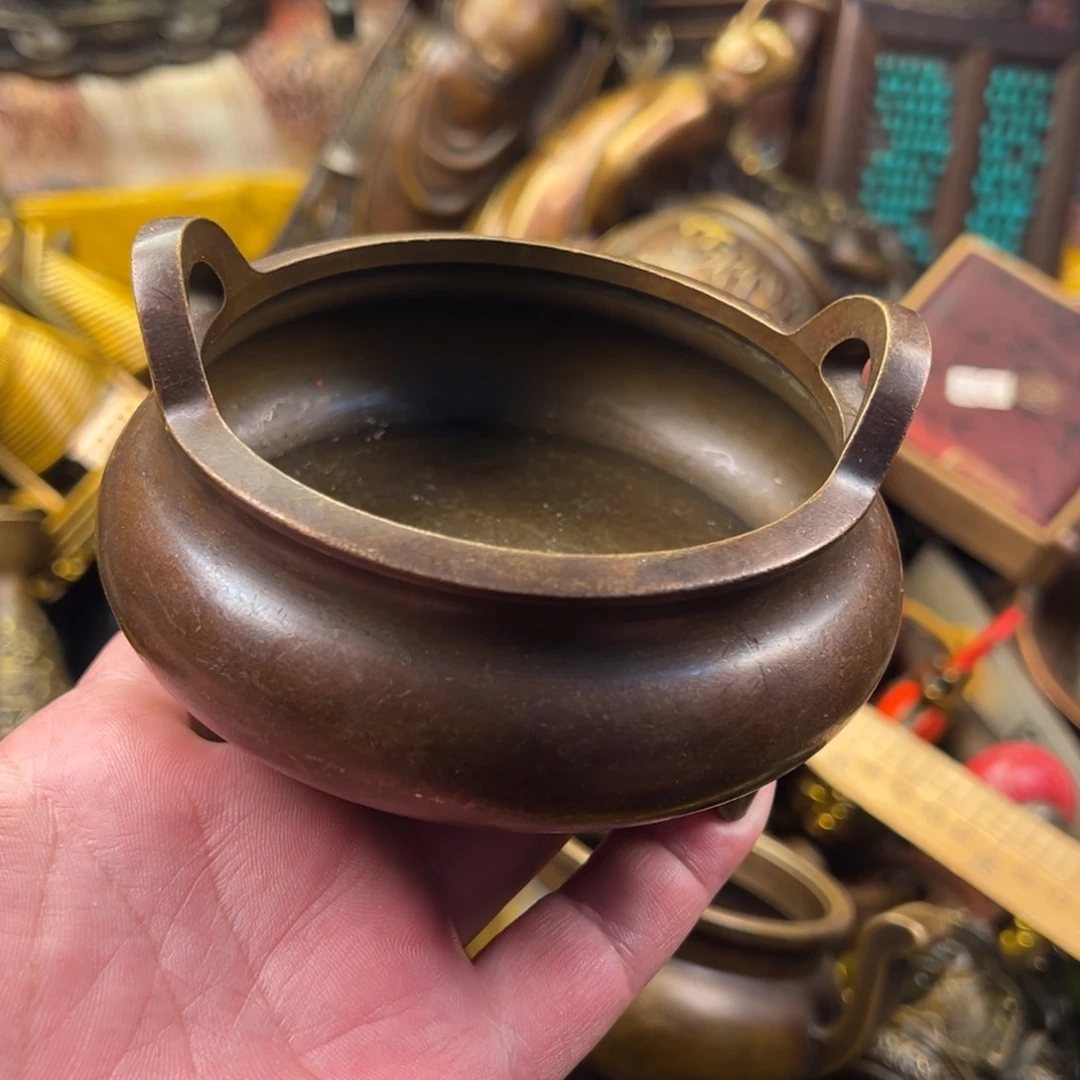 茶壶香炉铜器摆件