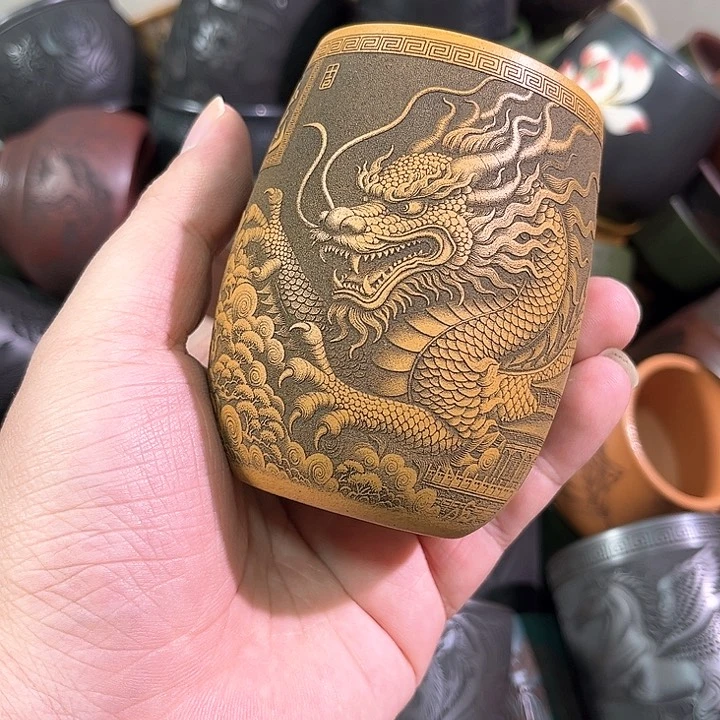 茶杯紫砂全手工紫砂主人杯