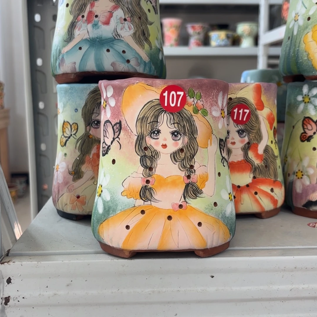 景德镇手绘花盆陶瓷10/14