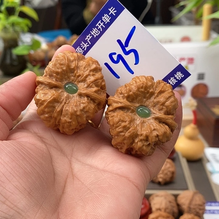 文玩核桃把件39镶嵌肌肉蛙195号