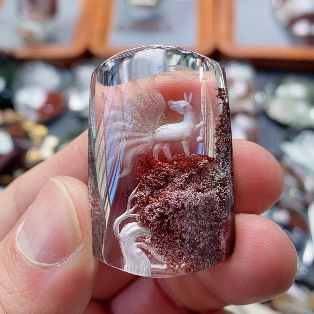 水晶未镶嵌吊坠(不含链)