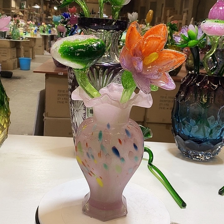 两只花加瓶高35厘米