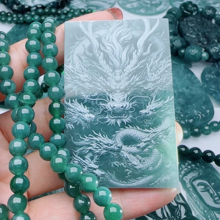 人***湖翡翠未镶嵌颈饰多样性发货天然A货翡翠